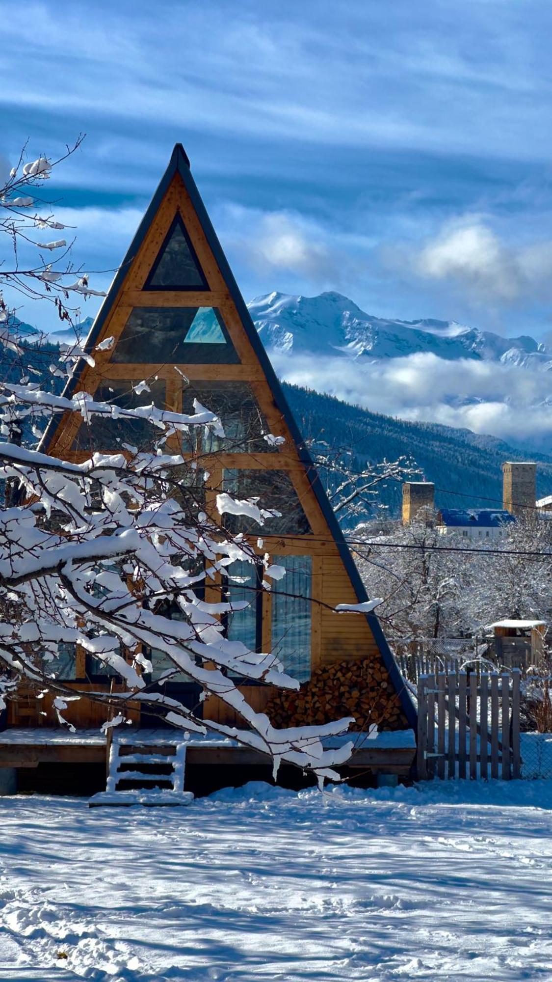 Ferienwohnung A-Frame Mestia Exterior foto