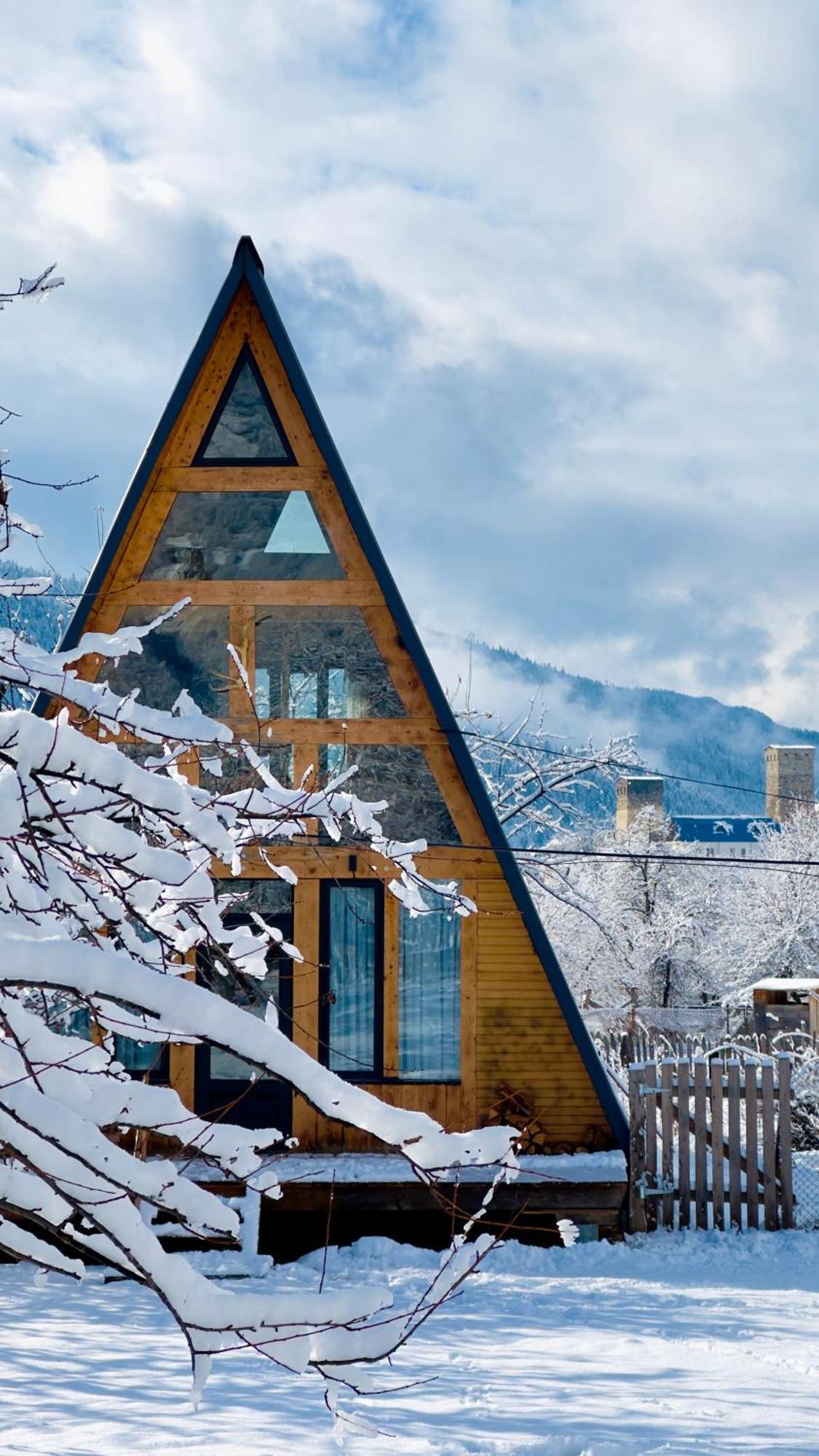 Ferienwohnung A-Frame Mestia Exterior foto