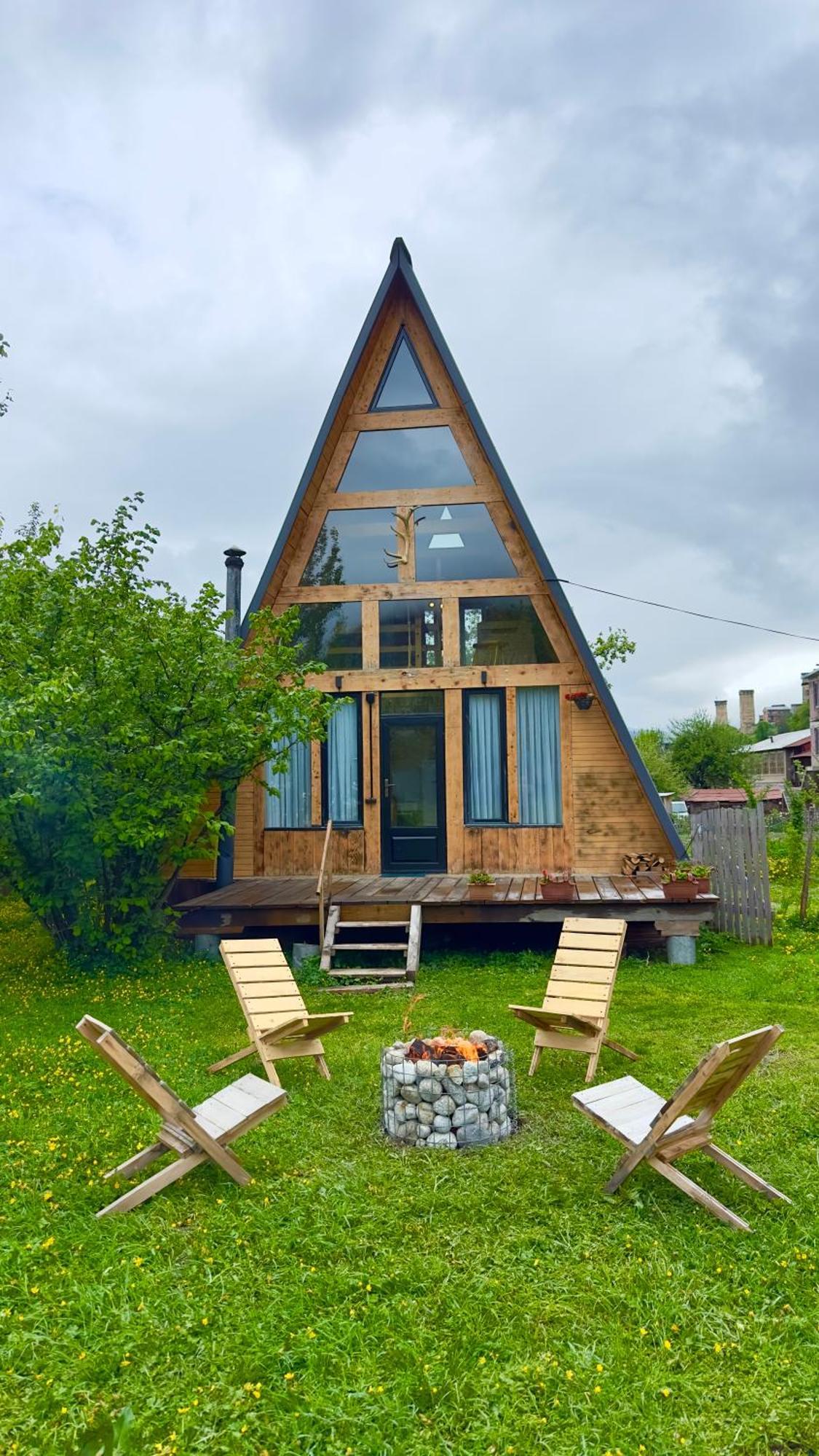 Ferienwohnung A-Frame Mestia Exterior foto